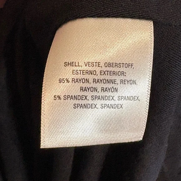 Anthropologie Maeve Coryphee Black Stretchy Knit Jersey Dress Size XS Ruched - Picture 7 of 8